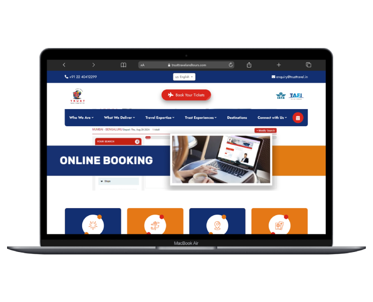 Trust Travel Website Design
